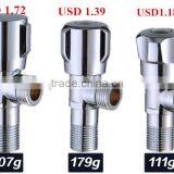 1/2-inch Chrome Plated Brass Angle Valve of Bathroom Accessory thumbnail-1