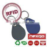 Access Control Round Metal Chain 125Khz TK4100 Leather Keyfob thumbnail-3