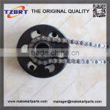 #35 Chain 1" Bore 15 Tooth Max Torque Clutch and #35 Chain Mini Bike Go Kart Parts thumbnail-1