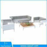 Latest Aluminum Frame Sofa Set PE Wicker Garden Furniture thumbnail-1