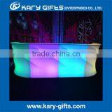 PE Plastic Led Wave Shape Bar Furniture Counter Table for Led Event Use