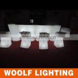 Indoor Rechargeable Colorful LED Illuminated Modern Bar Counter
