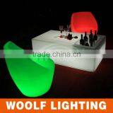 Biservice Nightclub Bar Used Flashing LED Rectangle Table With Cooler thumbnail-5