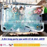 Luxury CE approval outdoor 8 to 12 persons Whirlpool massage balboa acrylic jazz spa