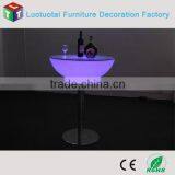 Halfmoon Round Remote Control High Top Led Bar Cocktail Table thumbnail-3