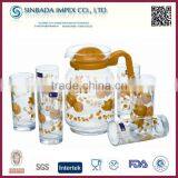 R102 Daily Use Products, Hot Eco-Friendly 7pcs Chinese Glass Tea Set thumbnail-1