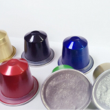 Lids- Self Adhesive Aluminum Lid for Refilling Compatible Coffee Capsules for Nespresso Machine- 100pcs and Spoon Free thumbnail-1