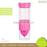 Borosilicate Fruit Water Double Wall Glass Bottle thumbnail-1