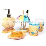 Summer Beach Style Resin Sea Shell Bathroom Set Accessories thumbnail-1