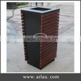 Arlau Outdoor Park Wooden Rubbish Bin thumbnail-1