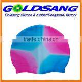 Customized Multicolor Printed Silicone Swimming Cap for Adults thumbnail-2