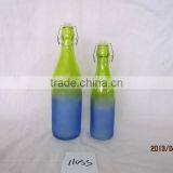 250ml,500ml.750ml and 1000ml 1000ml Glass Juice Bottle With Twist off Lid With Clip Top Rail in High Quality thumbnail-1