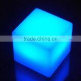 PE Material 16 Color Changes Glowing Led Cube Chair /rechargeable Light up Ledcube Stool thumbnail-2