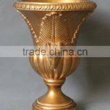 Antique Gold Polyresin Home&hotel Fancy Fruit Bowl thumbnail-1