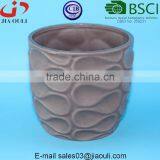 Wave Pattern Ceramic Succulent Planter Pot Matte Finish, Modern Minimalist Home Decoration thumbnail-3