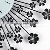 Wholesale Decoration Large Wall Clock Flower Design Factory thumbnail-2