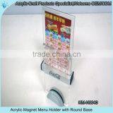 2017 Custom Acrylic Wedding Menu Card Holder thumbnail-3