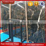 Top Polished Athens Black and Gold Vein Marble thumbnail-6