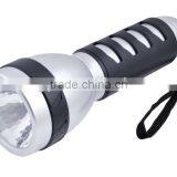 Rubber Grip& C Battery ABS Household Led Flashlight With Key Chain thumbnail-1