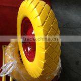 Flat Free Tire 4.00-8 pu Wheel thumbnail-1