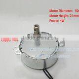 TYC-50 AC220V Non-directional Constant Magnetic Low-speed Synchronous Motor 0.8/1.8/5/10/15/30/50RPM 4W thumbnail-1