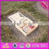 2016 Newest 5 in 1 Children Wooden Multi Game Board W11A048 thumbnail-2
