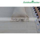 Patio Portable Lightweight Double Beige Quilted Cotton Hammock thumbnail-2