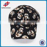 2017 New Product Best Seller Printed Customized Logo 100% Polyester Skull Cap