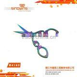 B4165 Super Design and Practical Stainless Steel Beauty Scissors With Colorful Titanium Plated thumbnail-3