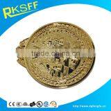 Round Shape Golden Metal Medals for Souvenir thumbnail-1