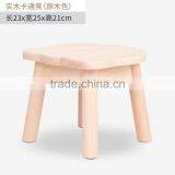 Lovely Cute Pretty Custom Shape Eco-friendly Wooden Feet Stool for Children thumbnail-4