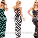 Garment Factory Oem Sleeveless Floral Printed Bohemian Dress Pattern Summer Casual Dresses Colorful Pattern Print Women Dress thumbnail-1