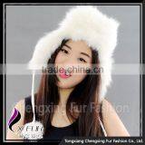 CX-C-38A Fashion Winter Fur Hat Genuine Quality White Ladies Fox Fur Hats thumbnail-2