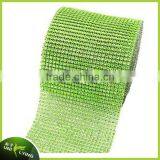 Hot Sell! Rhinestone Ribbon 24 Rows Plastic & Metal Crystal Rhinestone Trim Mesh Roll thumbnail-3