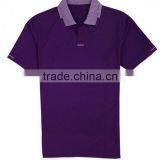 Plain Polo Shirt for Men Striped Collar thumbnail-1