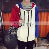 2016 Promotional Custom Cotton Men's Hip Hop Hoodie With Different Colored Sleeves thumbnail-2