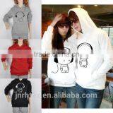 Men/Women Couple Warm Lovers Sweater Hoodie Cartoon Coat Sweatshirt thumbnail-1