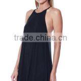 Plus Size Women Clothing Knit Halter Neck Spaghetti Swing Dress For Ladies thumbnail-3
