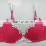 Red Charming Lady's Bra Underwear With Embroidery thumbnail-1