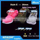 (MOQ:100pcs) Shoelace 26mm Bullet Metal Ends Aglet Tip Replacement for Shoe Lace - Gun Black/Gold/Silver Color Bullet Metal Tips thumbnail-6