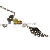 Gemstone Picture Necklace Zinc Alloy Brass Chain Natural Gemstone Necklace thumbnail-4