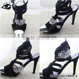 Clip on Shoe Accessories Rhinestone Crystal Shoe Clips Shoe Clips for Flip Flops thumbnail-1