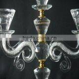 Hot Sale !!! Unique Crystal Candle Holders Wedding Table Decorations JKC-0007 thumbnail-4