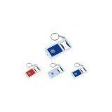 Promotional Small PVC, METAL Material Led Flashlight Key Chains Torch for Give Away Gifts