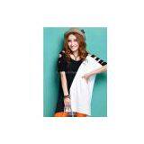 Wholesale Clothing,Unique Design Hollow Shoulder Bat Sleeves Tees thumbnail-1