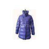 Light Weight Padded Blowing Womens Long Down Coat Purple For Winter thumbnail-1