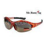 Fashionable Colorful Polarized Sport Sunglasses Red Frame For Running thumbnail-1