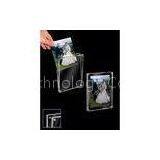 Hanging Transparent Acrylic Photo Frames Plastic Brochure Holders With Led Light