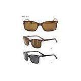 Comfortable Acetate Frame Sunglasses Men , Brown / Black Rectangular Eyeglass Frames thumbnail-1