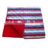 2014Xinbo Entertain Summer Picnic Blanket Red White & Blue Stripe Pattern Quilted thumbnail-1